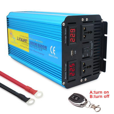 qualidade  For Air Conditioning 3000W/6000W Power Inverter Pure Sine Wave 12V DC To AC 220V Function Car Inverter Solar Pump Pump Drill Using fábrica